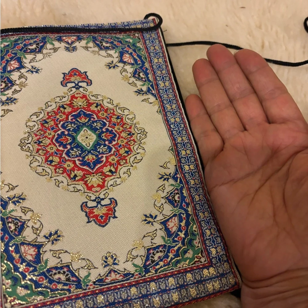 Handmade Turkish wallet with strap to hold money , phone or makeup